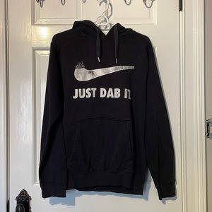 ‘Just dab it’ black small hoodie